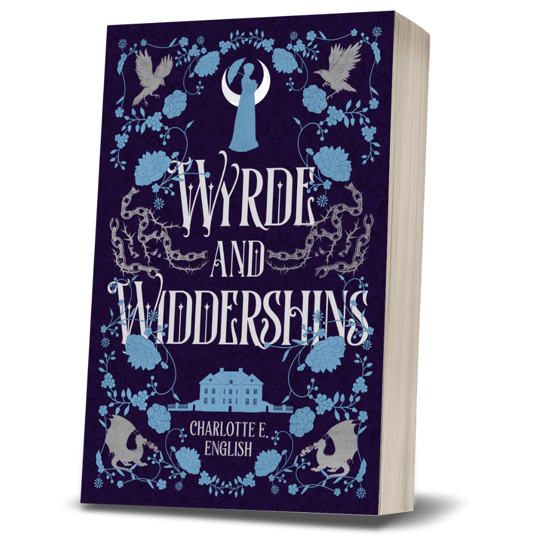 Wyrde and Widdershins paperback special edition cover — House of Werth cosy gothic fantasy by Charlotte E. English