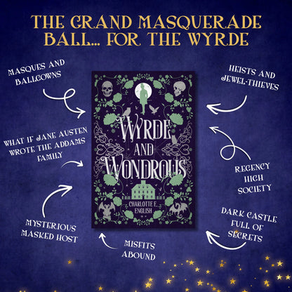 Genre and trope highlights for Wyrde and Wondrous, a House of Werth cosy gothic fantasy novel by Charlotte E. English